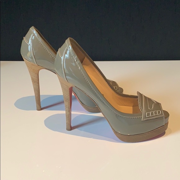 Christian Louboutin peep toe platform pumps - Picture 3 of 7